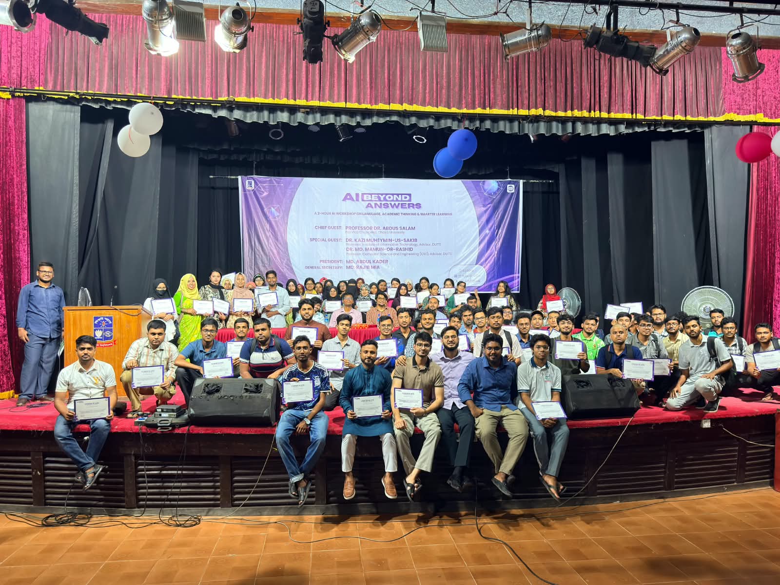 AI Beyond Answers workshop at University of Dhaka — photo placeholder