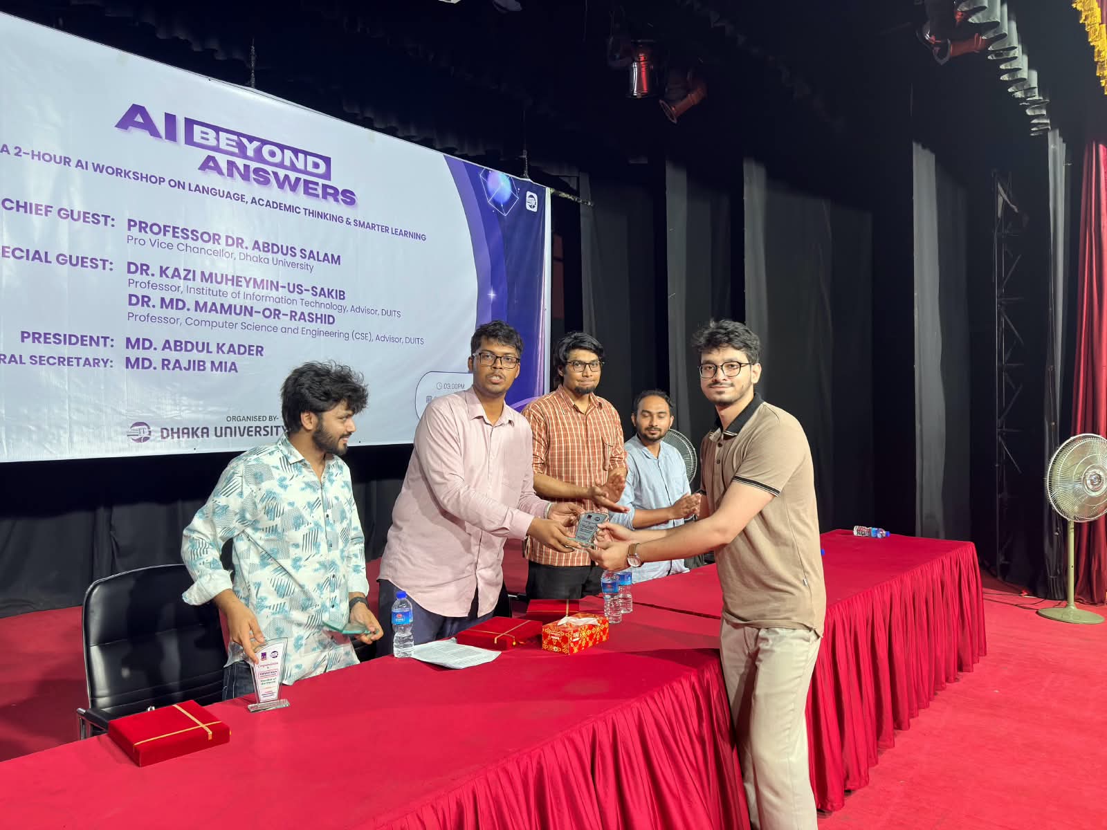 AI Beyond Answers workshop at University of Dhaka — photo placeholder
