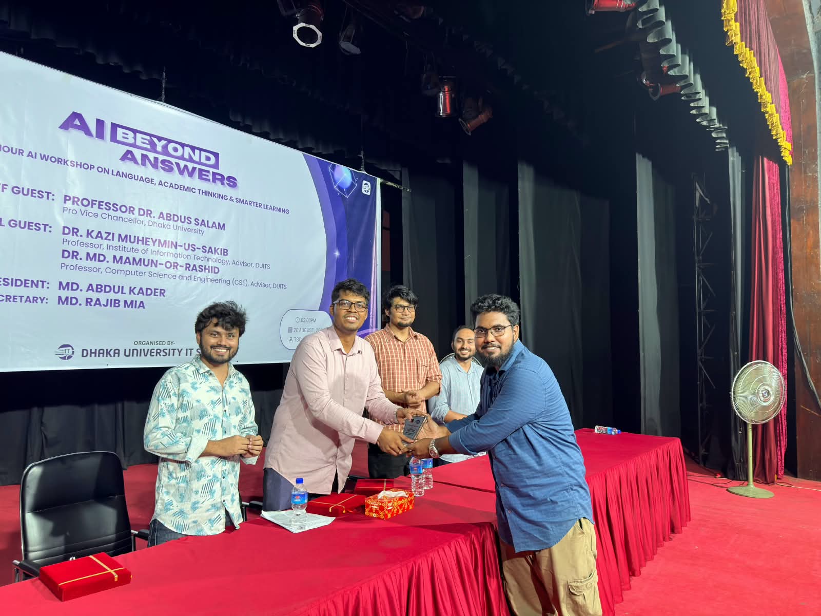 AI Beyond Answers workshop at University of Dhaka — photo placeholder