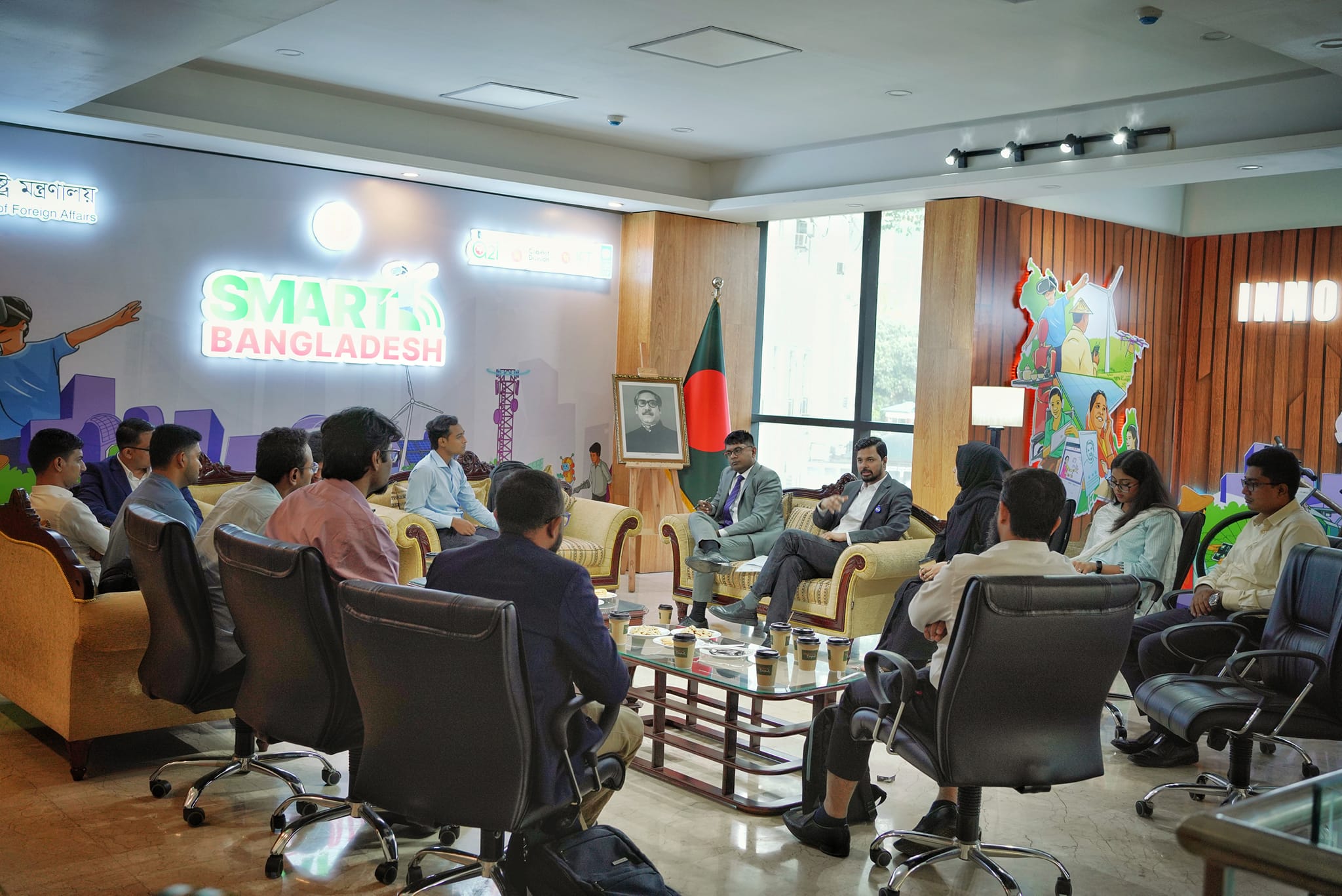 At the Ministry of Foreign Affairs